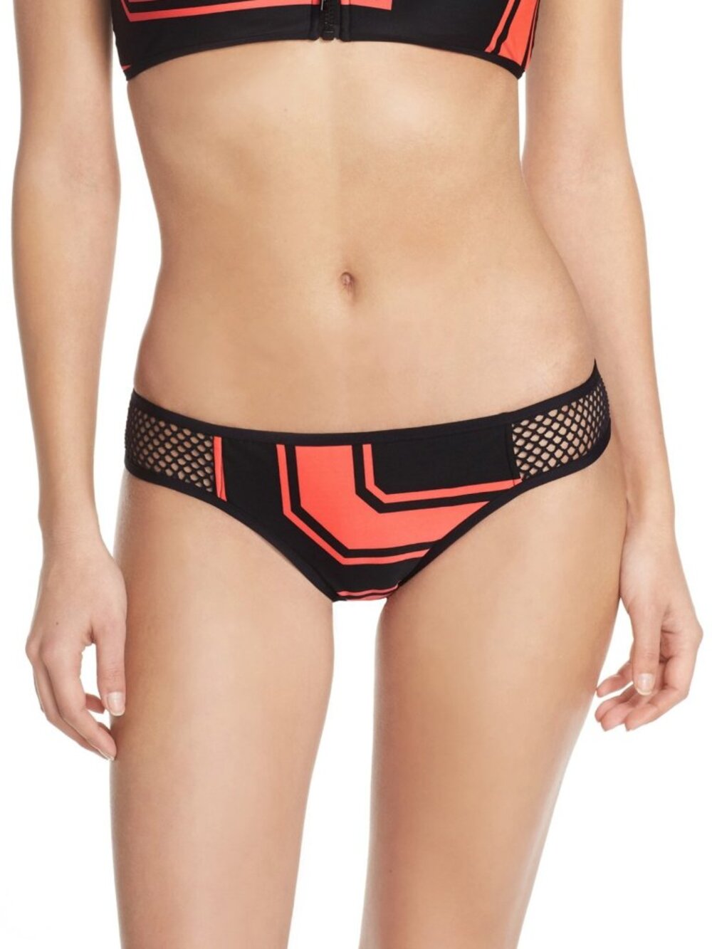 Seafolly Australia NEW Trackside Mesh Hipster Swim Bikini Bottom Women's US  12